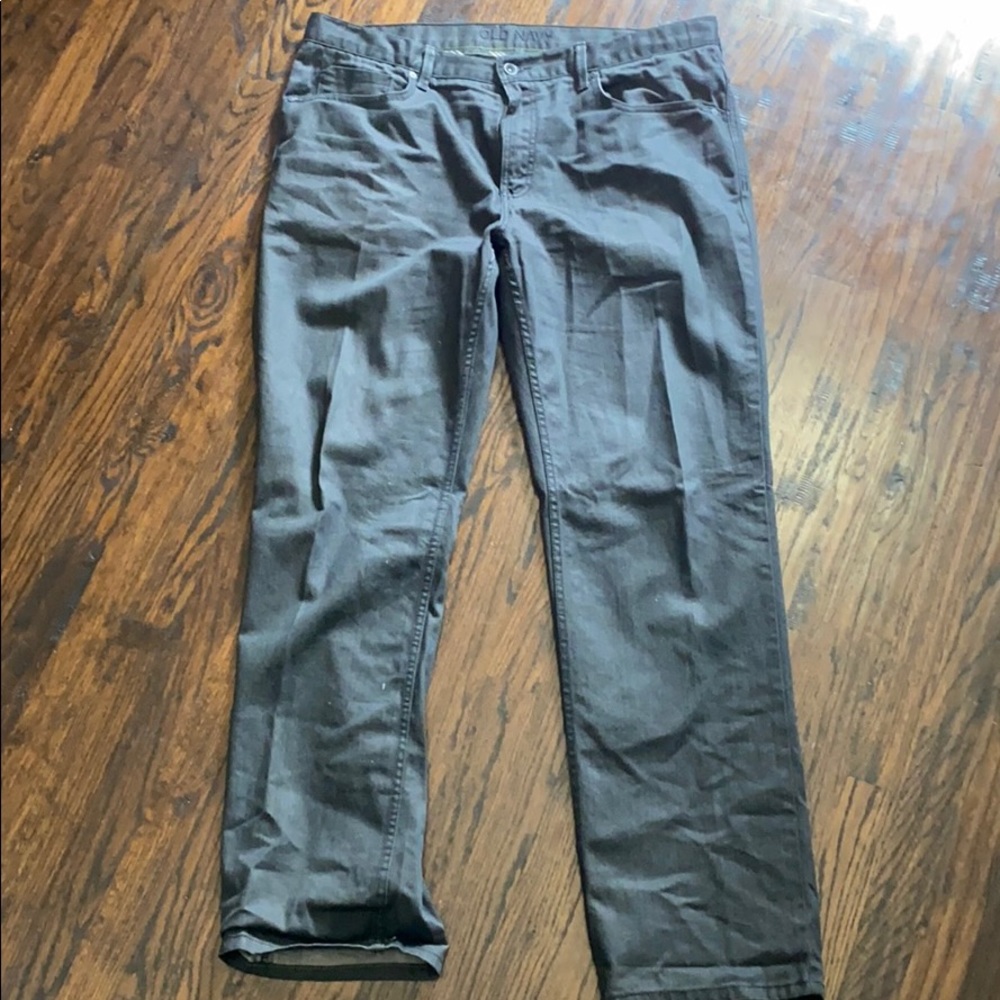 Old Navy Straight Dark Grey Jeans SIZE 38/34